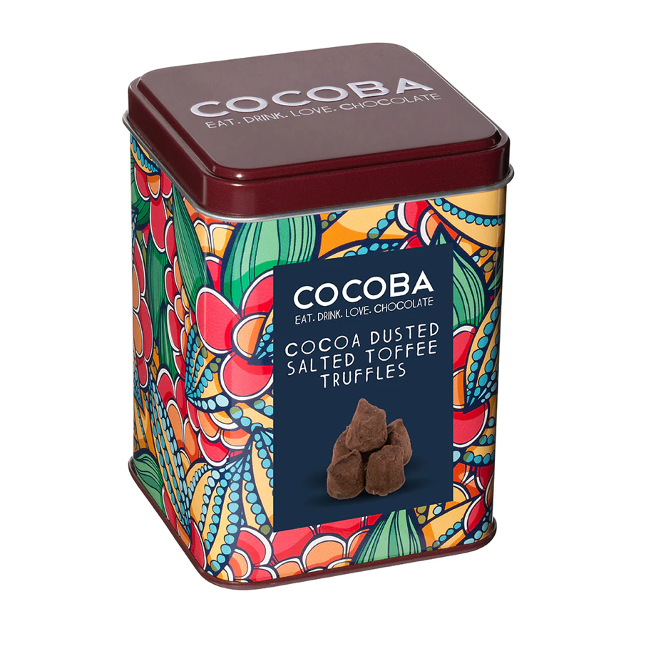 Cocoba Dusted Salted Toffee Truffles Gift Tin