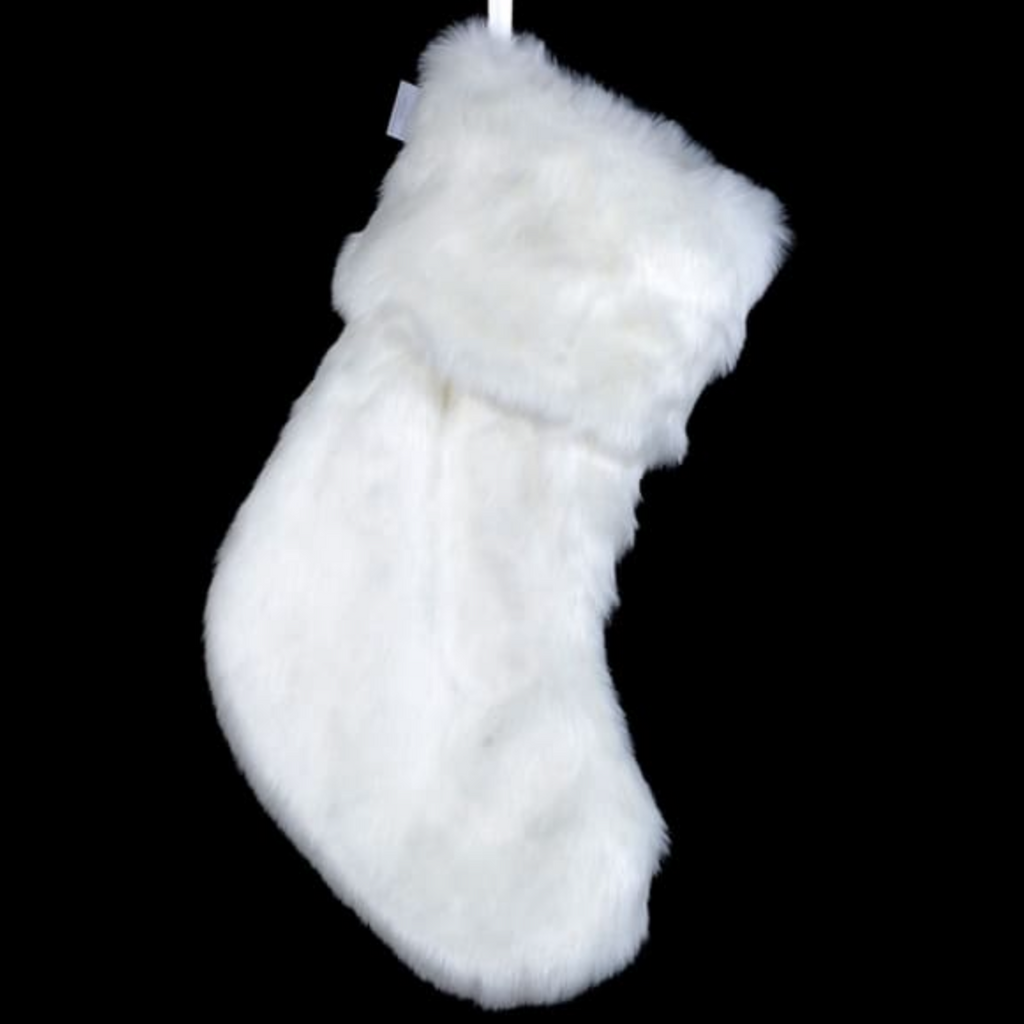 White Faux Fur Stocking