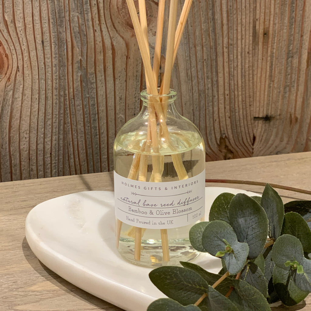 Bamboo and olive blossom natural soy base reed diffuser