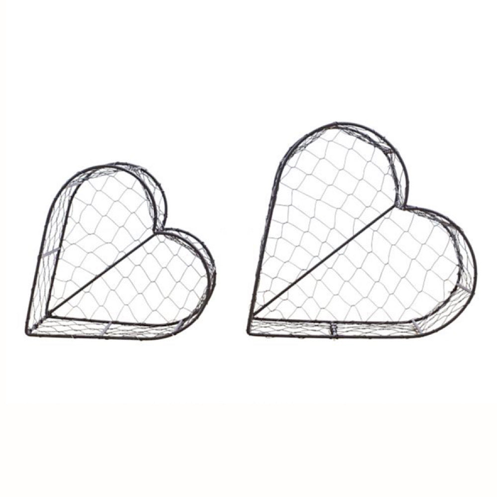 Heart Wire Basket Set