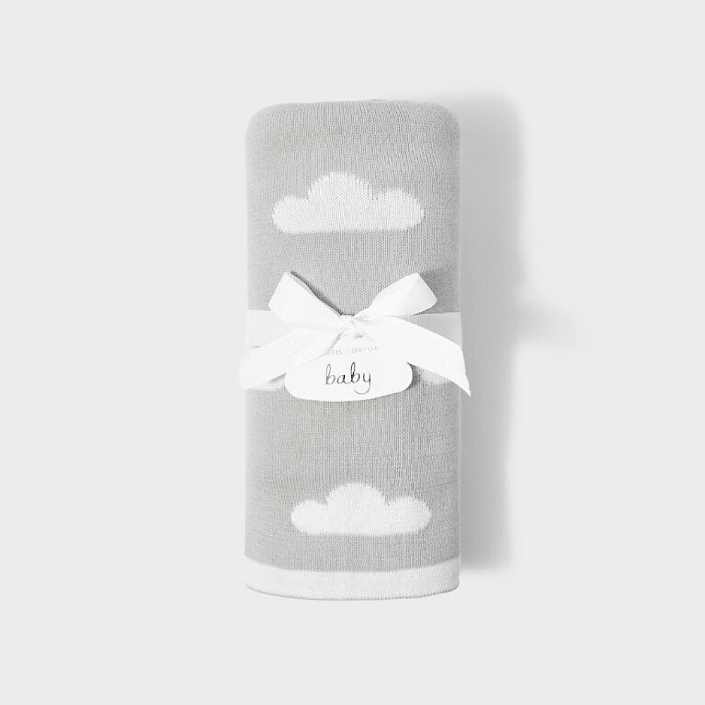 Grey Katie Loxton Cloud Baby Blanket