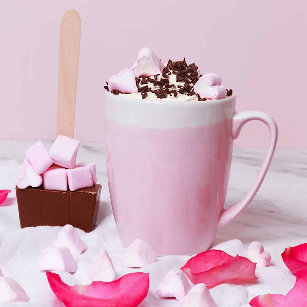 Cocoba Milk Chocolate Spoon with Heart Marshmallows