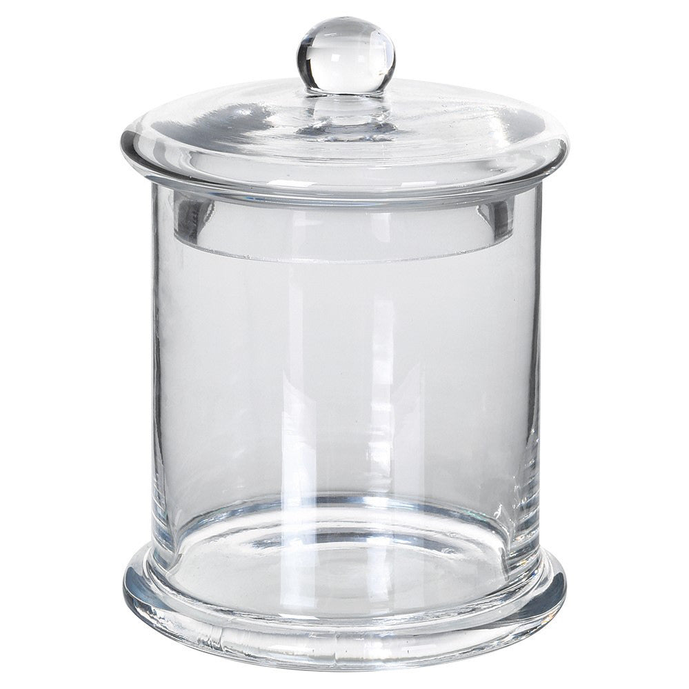 small glass lidded jar