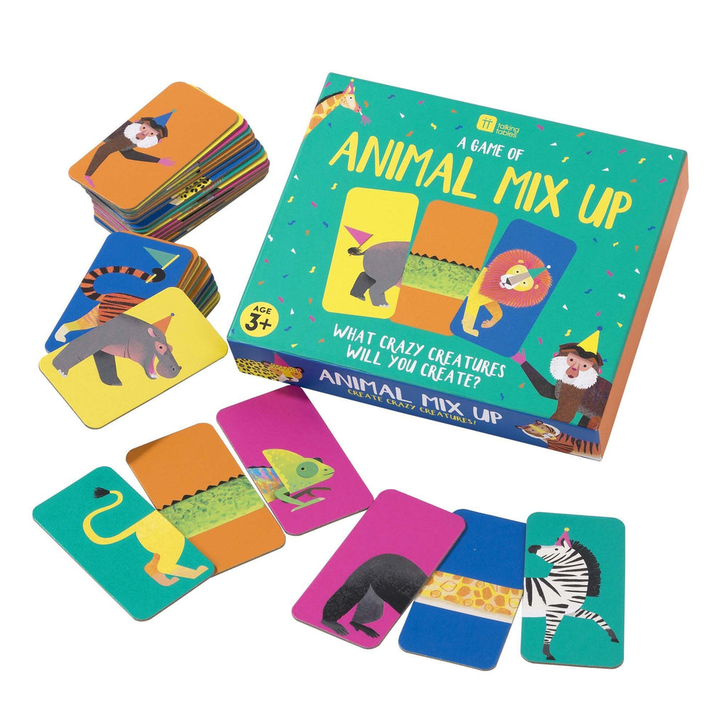 talking tables animal mix up game